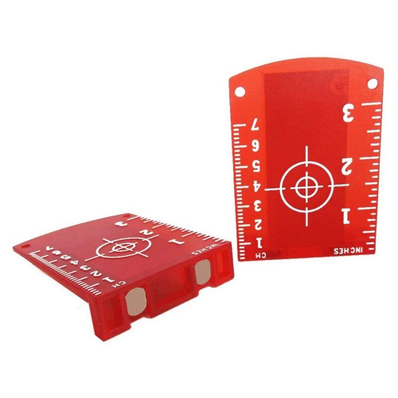 Lasers-Targets, 2 Pack Magnetic Floor Lasers-Targets Card Plate for Beam Lasers-Level