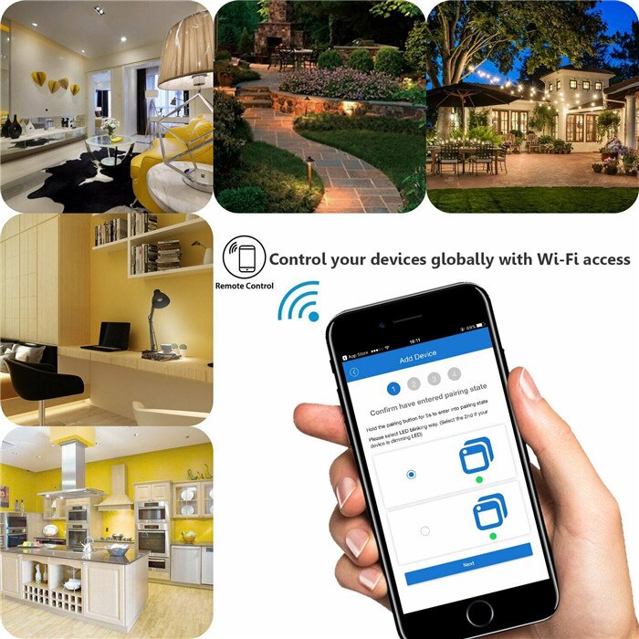 Home Smart Light Swith Dimmer WiFi Remote For Alexa Google Home IFTTT Touch Voice