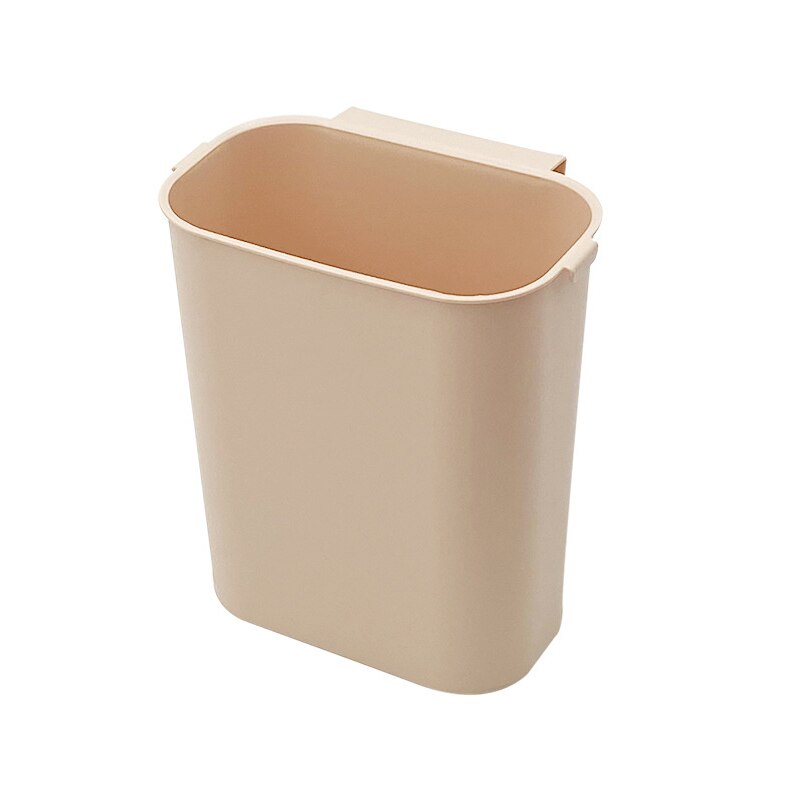Kitchen Wall Mounted Trash Can Cabinet Door Hanging Garbage Bin Garbage Cans for Kitchen Bathroom Toilet Waste Rubbish: light pink