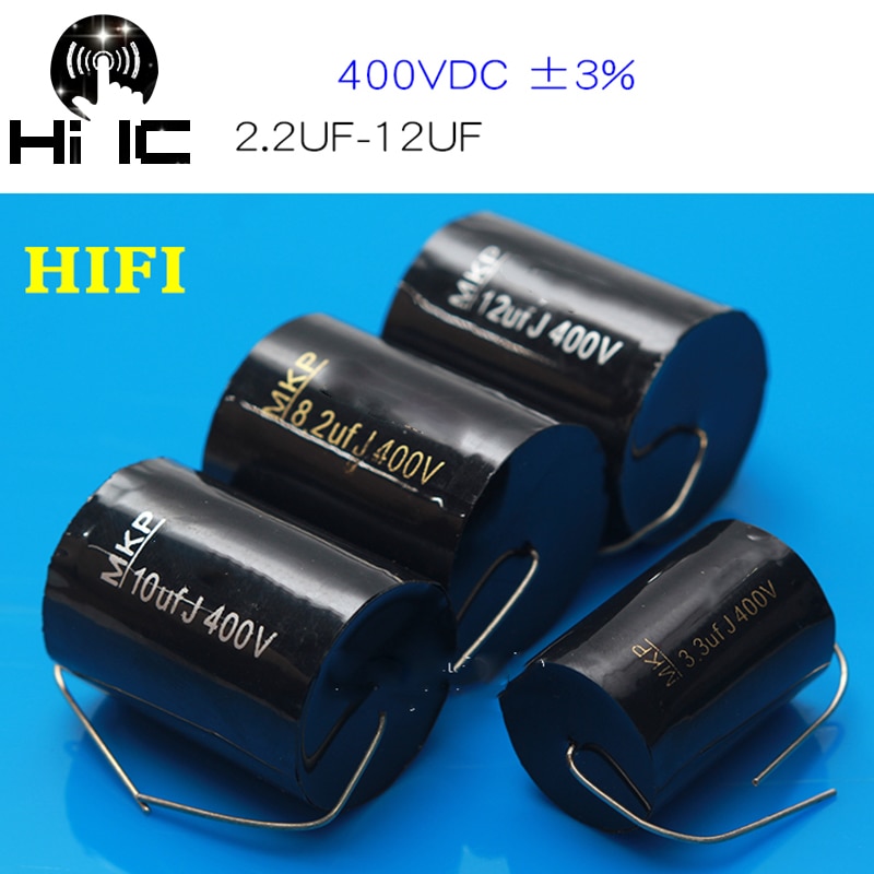 1Pieces Audiophiler Axial MPT MKP 400V HIFI DIY Treble Mediant Capacitor for Speaker Frequency divider Non-polar Capacitor