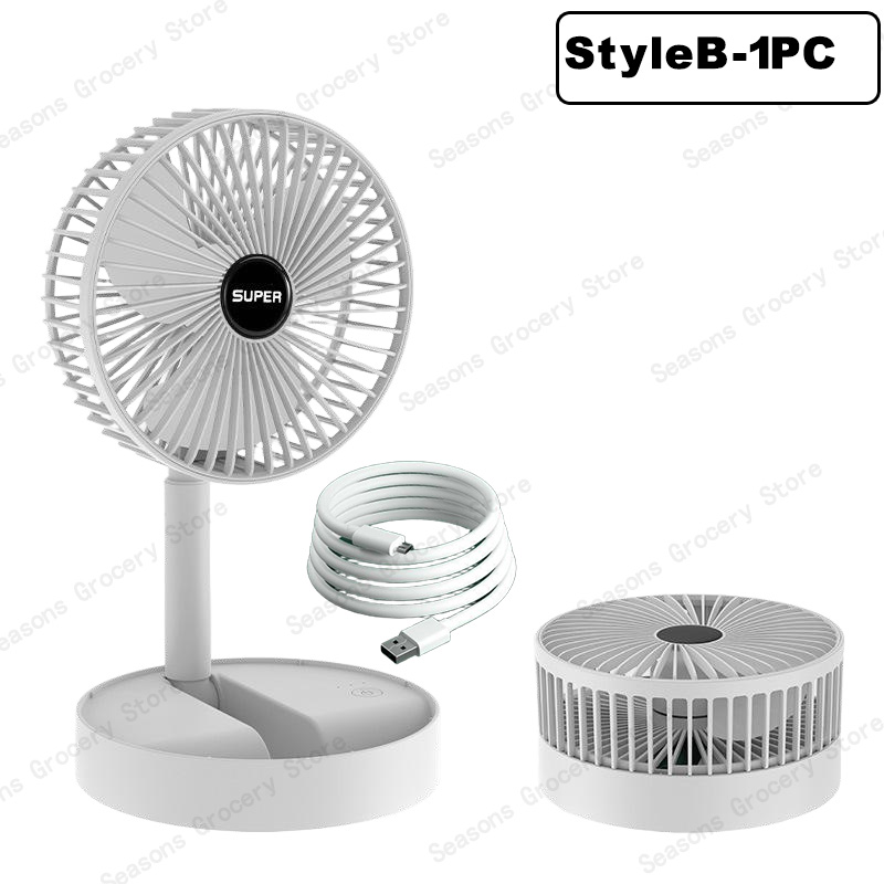 Hangende bureauventilator met dubbele kop USB oplaadbare draagbare stille koelventilator 3 snelheden verstelbaar voor kantoor thuis slaapzaalventilator: Bordeaux