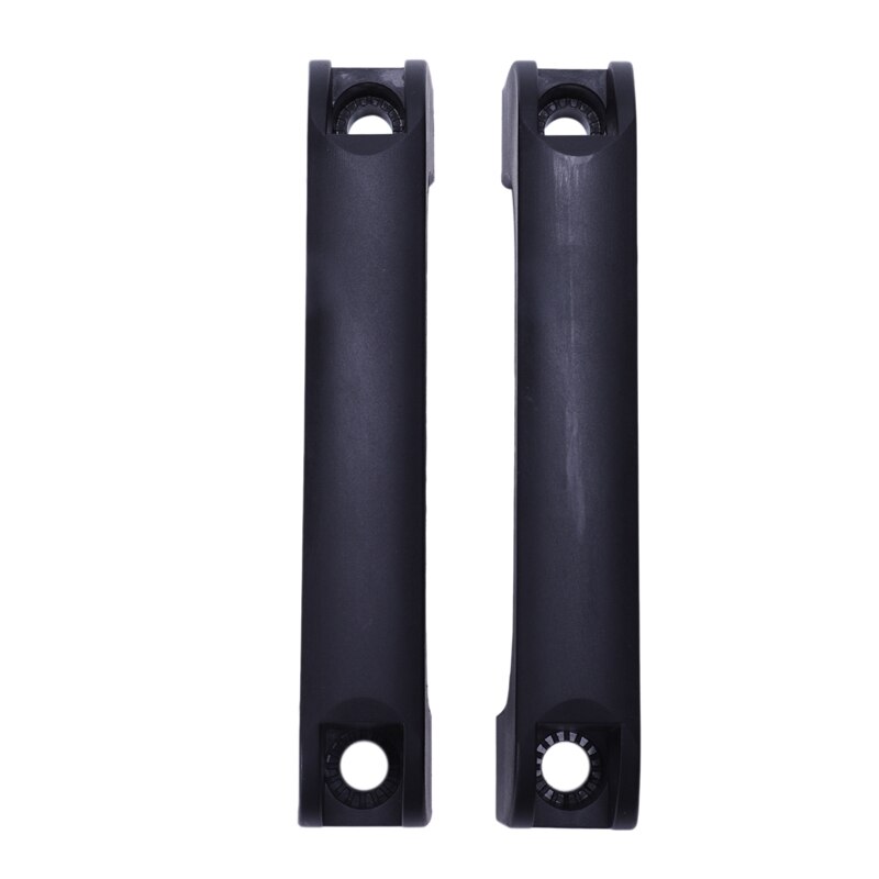 2 PCS D Shape Plastic Furniture Pull Handle Black