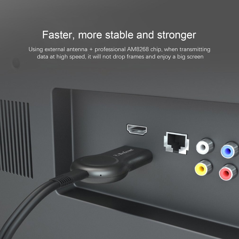 Screen 1080P WiFi Display Receiver HDMI-Compatible TV Dongle Airplay Miracast Wireless Display Mirroring Devices Media