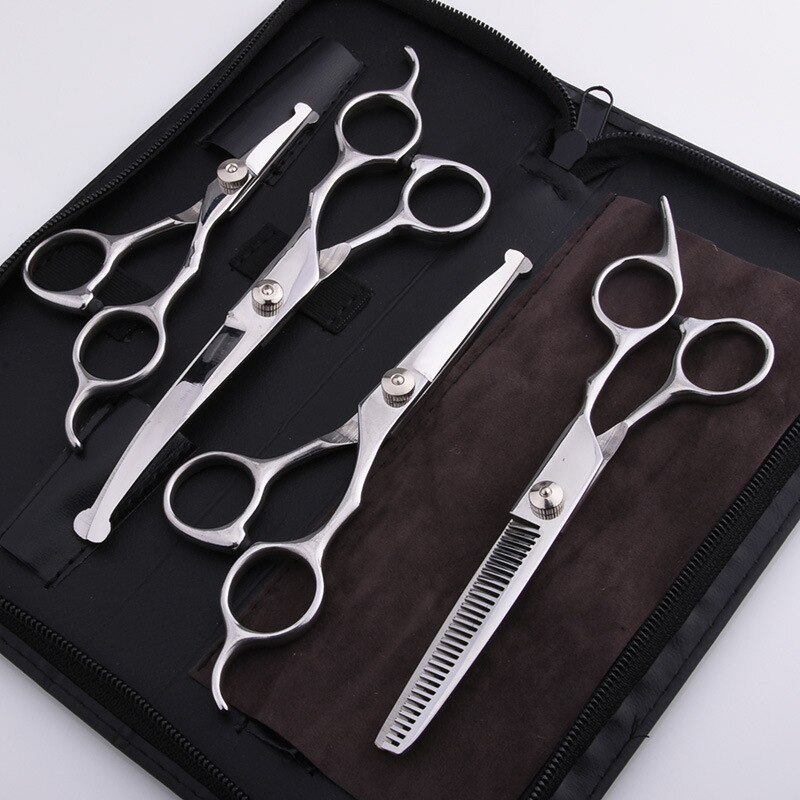 Stainless Steel Dog Cleaning Safety Scissors Pet Scissors Dog Grooming Kit Hair Cutting Scissors