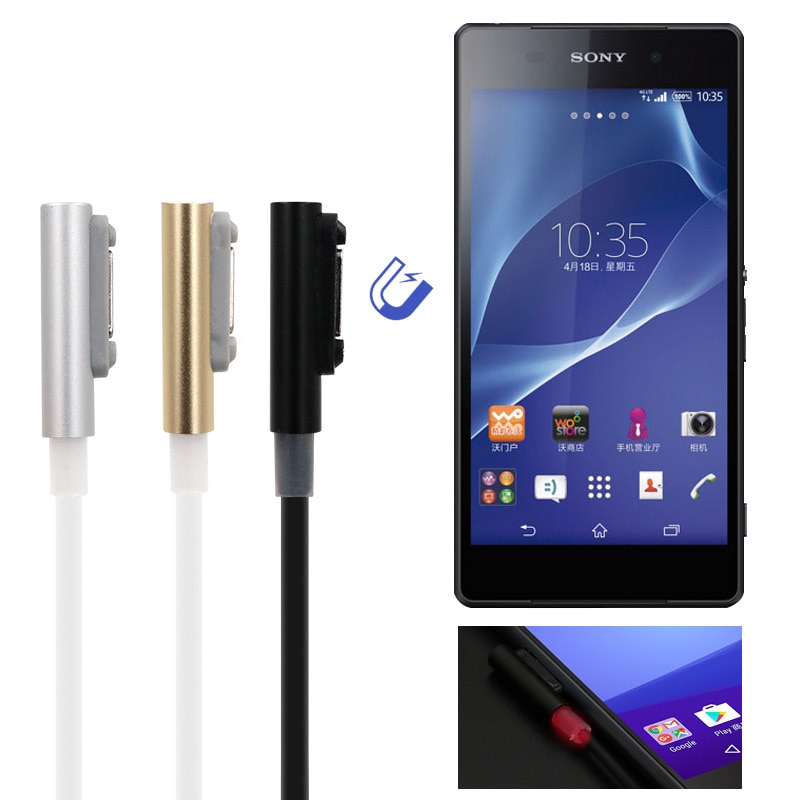 100% Brand Magnetic Charger USB Magnet Charging Cable USB Adapter for Sony Xperia Z3 L55t Z2 Z1 Compact XL39h