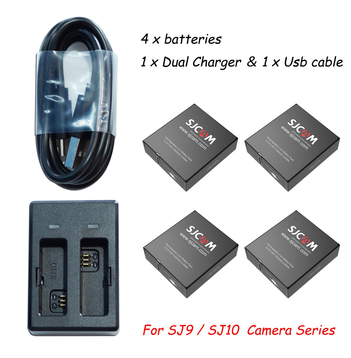 Sjcam SJ9/SJ10 Universele Batterij 1300Mah Oplaadbare Li-Ion Batterij Voor Sjcam SJ9/SJ10 Serie Camera