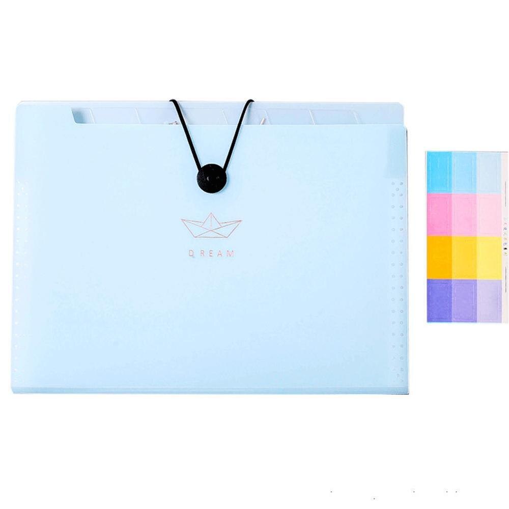 1pc 245*235mm Document Folders For School Office Organizers For Documents Folder Office School Expanding File Organ Bag Bin W6L4