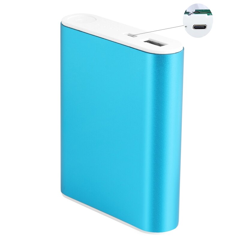 5 Colors Metal Power Bank DIY Kit Storage Case Box Free Welding Suit 4X 18650 Battery 5V 2.1A USB External Charger Smart Phone: blue