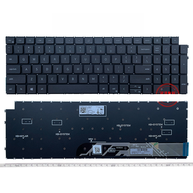 US/RU/SP Laptop Keyboard For Dell Inspiron 15 3525 3520 3511 3515 5501 5502 5505 5510 5518 5511 5515 7500 7501 7510/16 7610: WHITE
