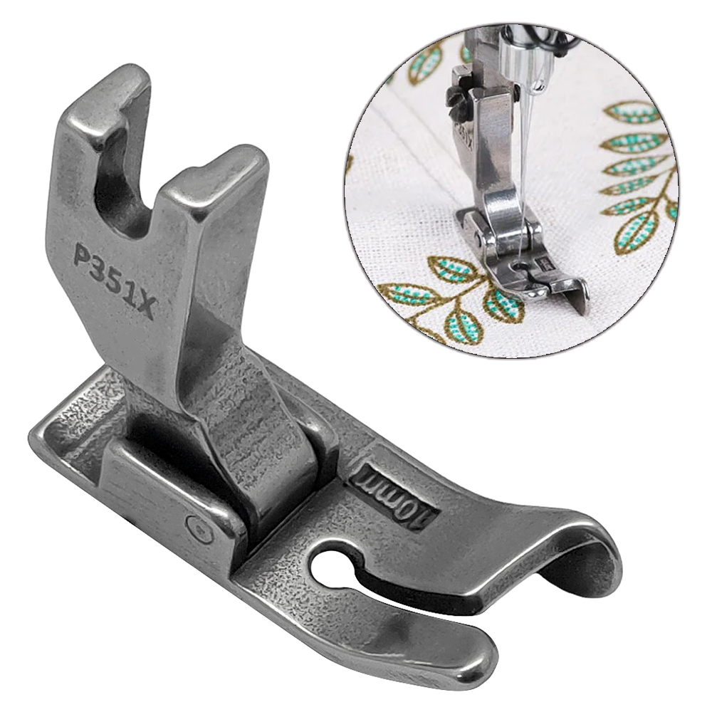 Prensatelas guía de borde derecho P351x, pies guía universales de lado derecho de 3-10mm para accesorios de máquinas de coser industriales, 1 Uds.