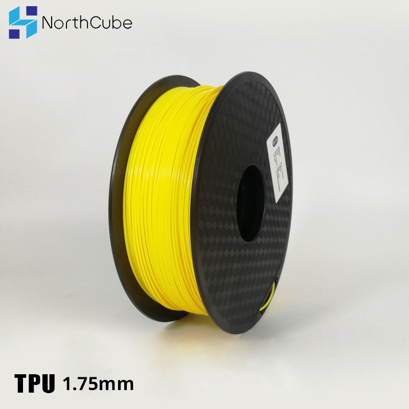 3D Printing Gloeidraad Tpu Flexibele Filament Tpu Flex Plastic Voor 3D Printer 1.75 Mm 0.8Kg 3D Afdrukken Materialen Geel