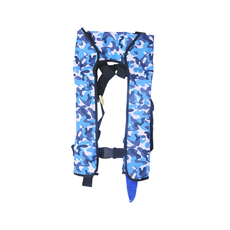 Automatic Inflatable Life Jacket Swiming Fishing Life Vest Water Sports Children Adult Life Vest for Surf Drifting: Blue camouflage