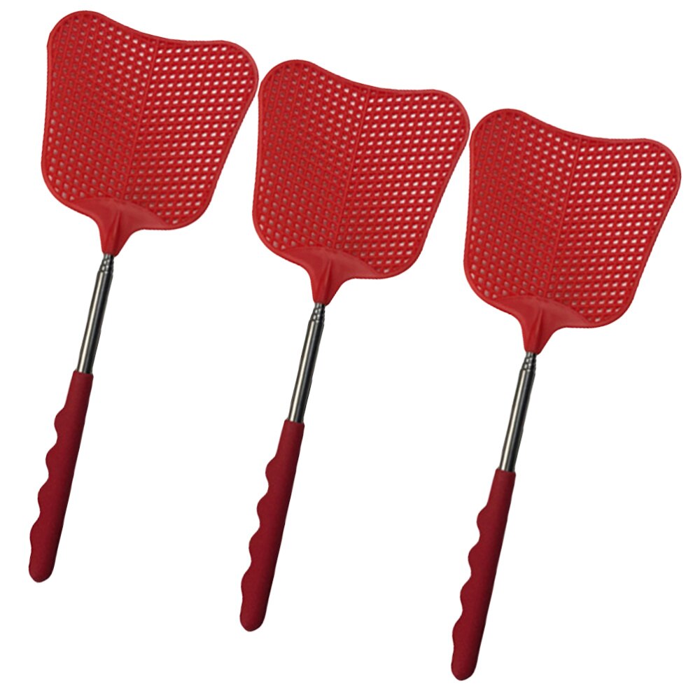 3 stuks plastic vliegenmepper, praktische handmatige vliegenmepper voor thuis