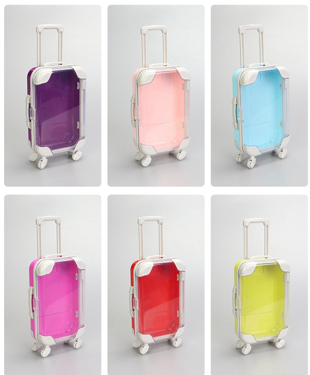 Dollhouse Miniature Scene Decoration Mini Simulation Suitcase For Small Luggage Doll Accessories Toys