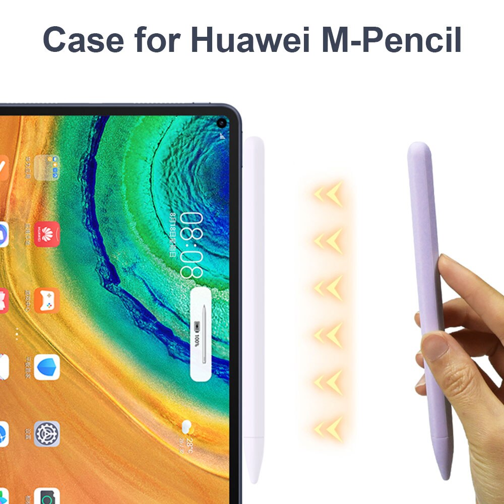 Funda de silicona para Huawei m-pencil Stylus, punta de lápiz de carga inalámbrica para Huawei Mate Book, cubierta protectora
