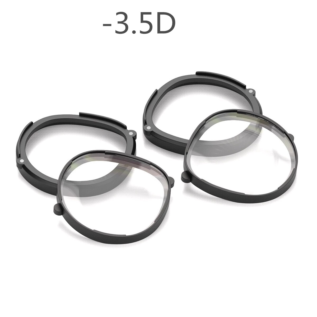 For Oculus Quest 2 VR Magnetic Eyeglass Anti Blue Glasses Quick Disassemble Clip Lens Protection Shortsighted Myopia Frame: -3.5