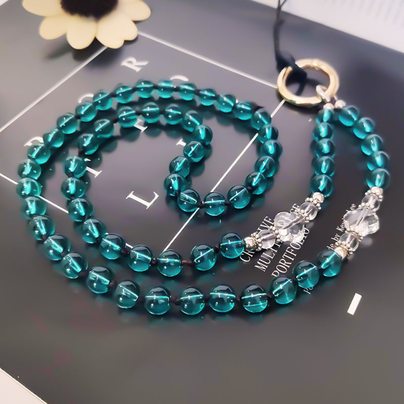 Mobiele Telefoon Lanyard, Ketting, Crystal Bead Hanger, Dual-Gebruik Afneembare Hanger Riem, hand-Geweven Anti-Verloren Touw Hanger