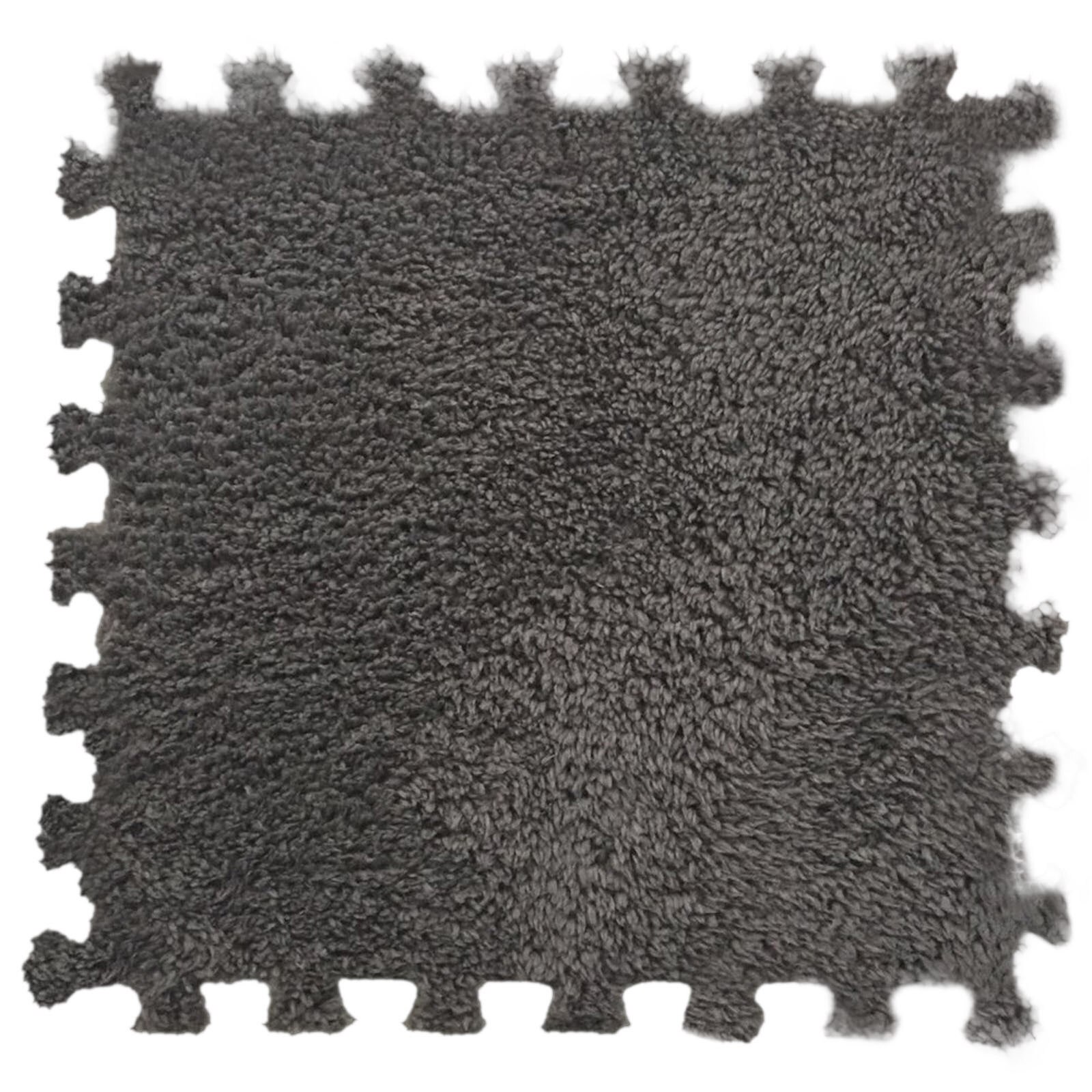 Tapis de carré Puzzle Polyester velours tapis en 14 couleurs bricolage épissage blocs de couleur décor à la maison: H