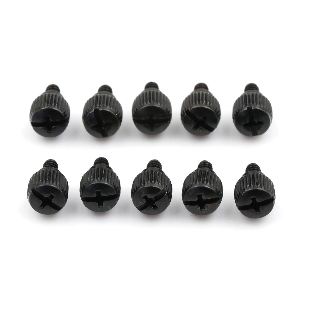 10pcs Computer Case Screw Hand Tighten Thumb Screw Black Or Nickel