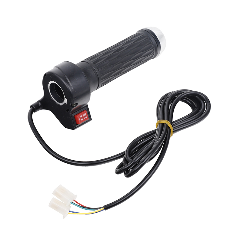 Electric Bicycle/Scooter/Motorcycle Aluminum Alloy Rolling Handle Set Speed Gas Handle/Throttle/Accelerator: Burgundy