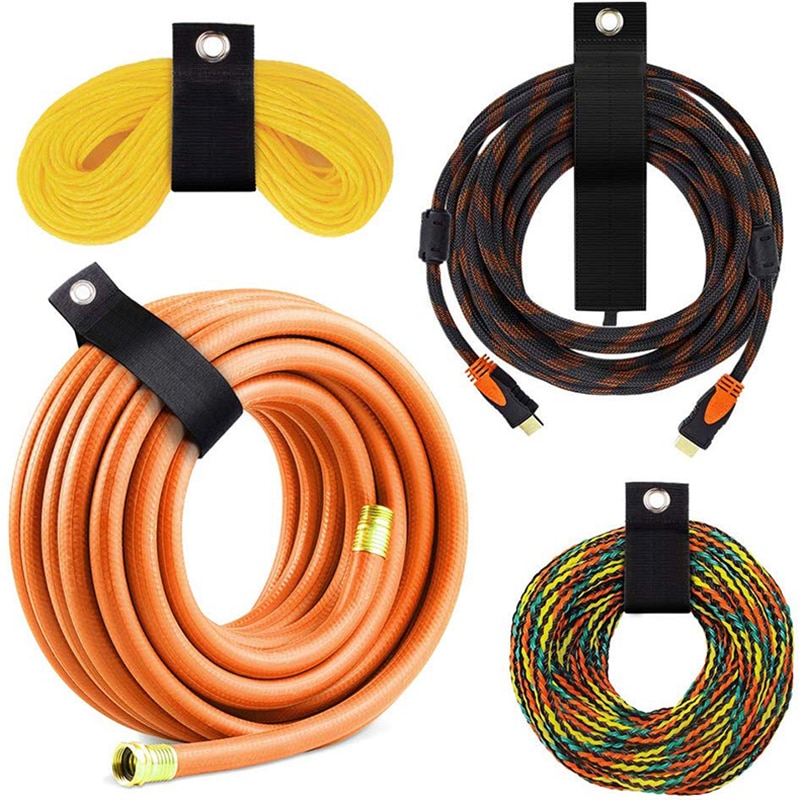 1-6PCS Extension Cord Holder Organizer Heavy Duty Storage Straps Fit With Garage Hook Pool Hose Hangers Strongly Viscous Gadget