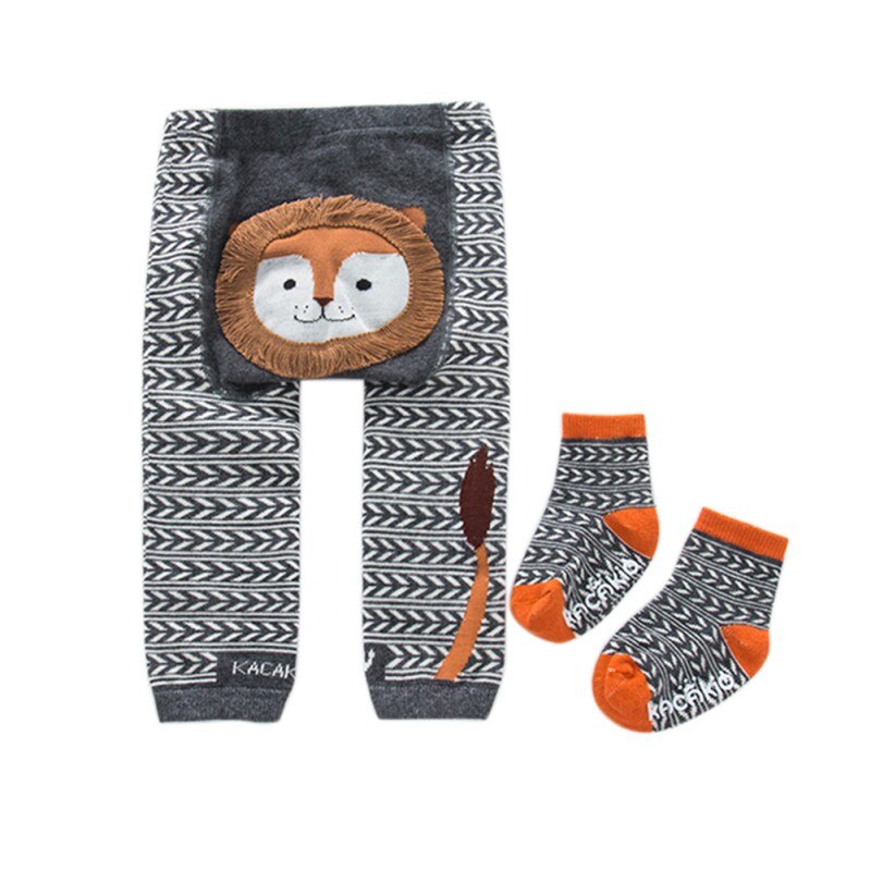 2 pièces bébé filles garçons Leggings belle solide Catoon coton filles collants enfants bébé filles pantacourt chaussettes ensembles offre spéciale