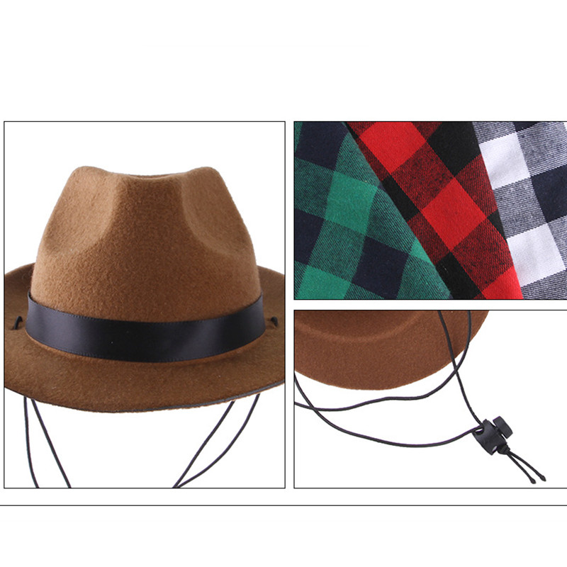 perros accesorios Sombrero de mascota divertido para perro y gato, sombrero de vaquero occidental, accesorio de foto Universal para perro, gorra para Halloween, Navidad, callejera, accesorios para mascotas