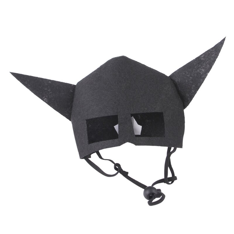 Pet Bat Hat Halloween Costume for Cats and Dogs Kitten Bat Hat with Sharp Ears Puppy Bat Mask Soft Lightweight Pet Supplies