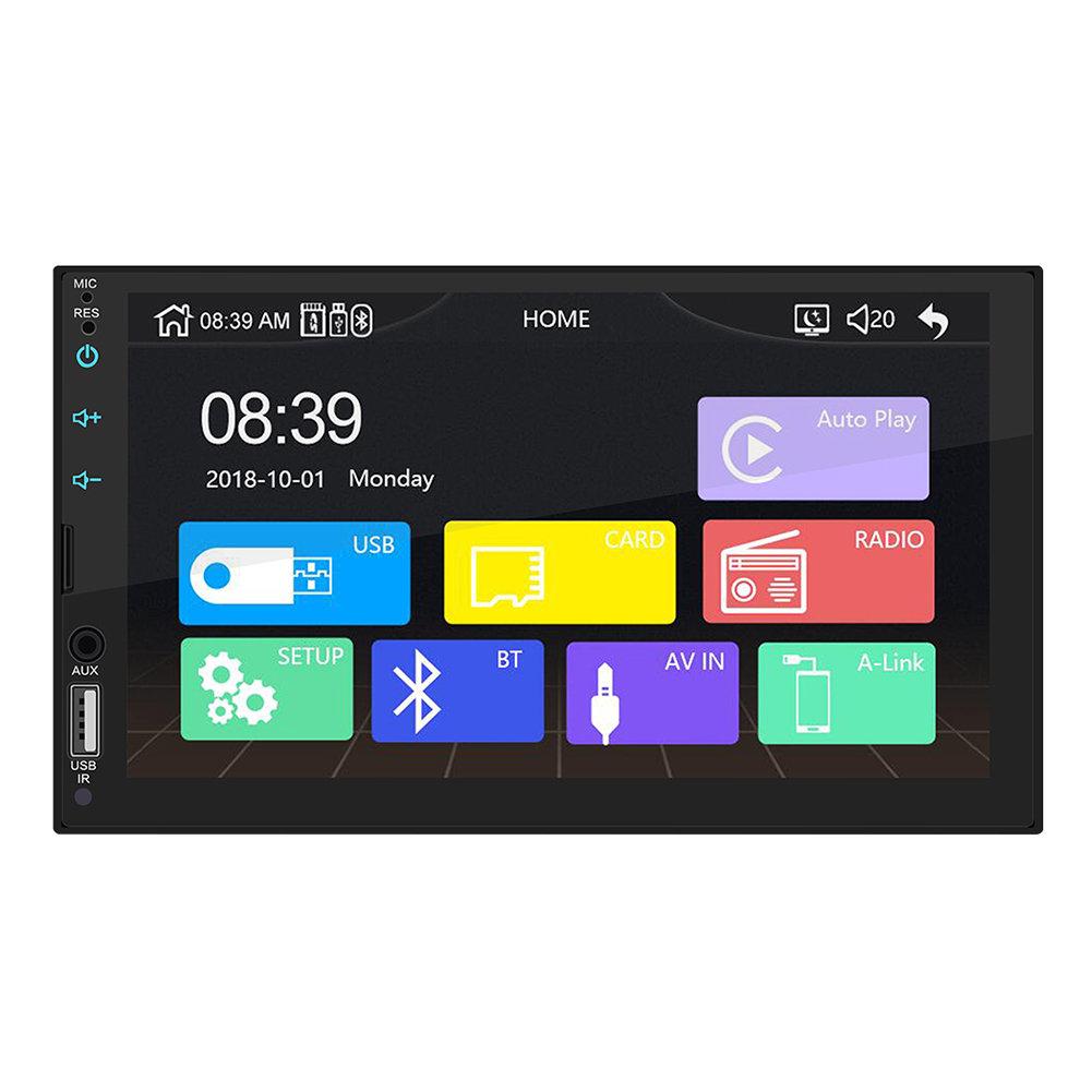 7 Inch 2 DIN MP5 Car Player Bluetooth Touch Screen Stereo Radio Rear View Camera Supports Car Play For Android Image Connection