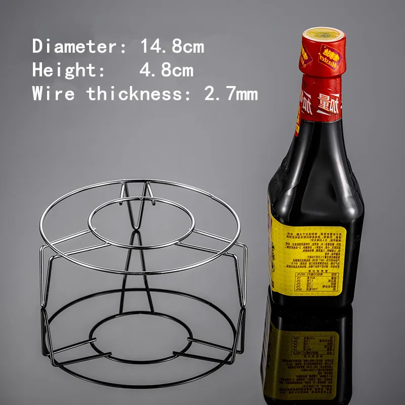 Dikke Rvs Steamer Voedsel Keuken Kookgerei Stoomboot Rack Insert Voorraad Koken Stomen Stand Keuken Verwarming Leveringen: 14.8xH4.8cm