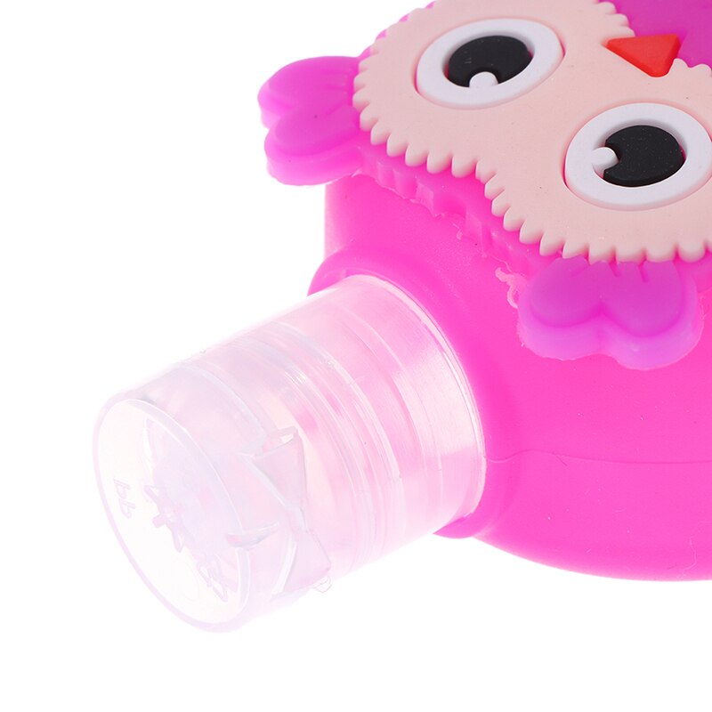 1PC Cartoon Owl Silicone Bath Body Hand Sanitizer Bottle Antibacterial Holder 30ML