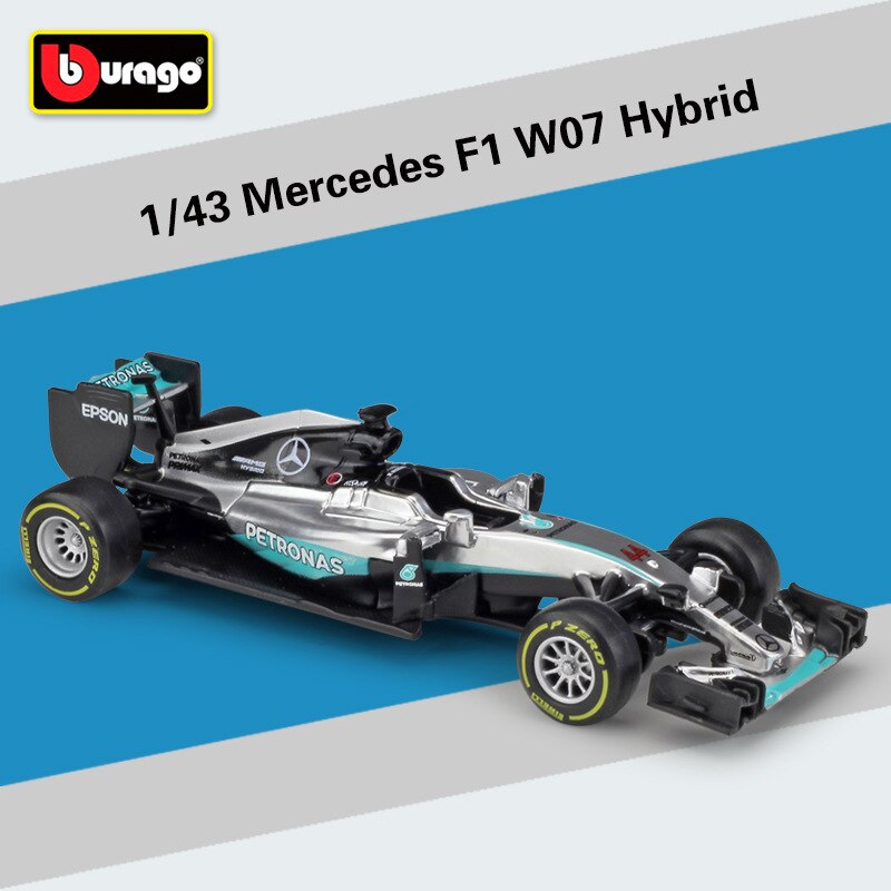 Bburago 1:43 2019 W10 #77 #44 W07 #6 #44 F1 Da Corsa Formula Auto Statico di Simulazione Modellino in lega Modello di Auto di Formula uno: W07-44