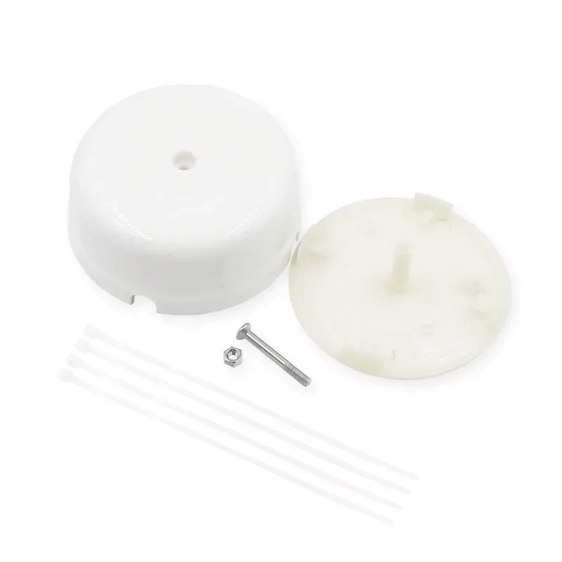 Cajas de conexiones de cable de enchufe de pared de cerámica, caja de montaje eléctrico, montaje en superficie: White