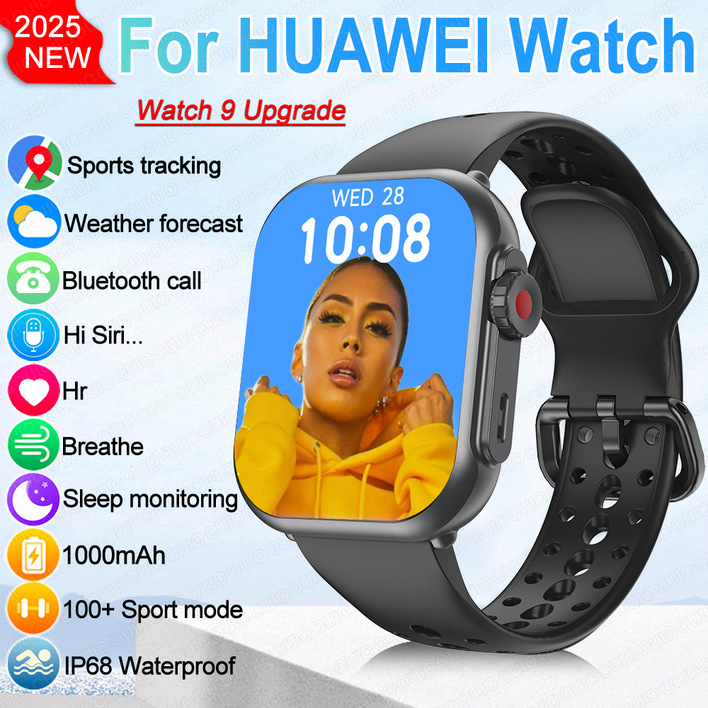 2025 novo relógio ultra 2 se masculino feminino 1000mah gps track watch freqüência cardíaca 100 + esporte bt chamada à prova dwaterproof água relógio inteligente para ios android