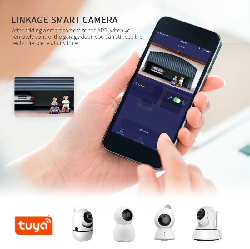 WiFi Smart Roll Up Door Smart Remote Opener Timer Smart Garage Door Switch Voice Control Work with Alexa Google Home