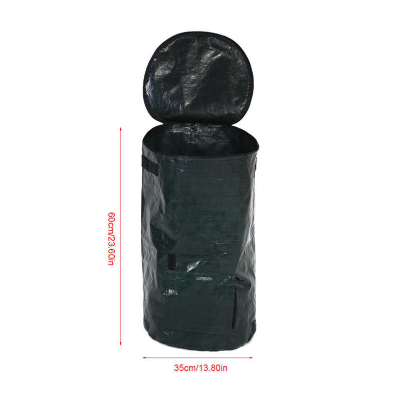 2 Sizes Kitchen Garden Yard Compost Bag Disposal Organic Compost Bag PE Cloth Planter Waste Kitchen Garden Yard Compost Bag: 35x60cm