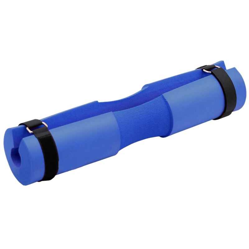 Fitness skivstång kudde nackdyna skum skivstång kuddfodral squat pad skivstång axel knäböj gym tyngdlyftning fitness trainin: Blå