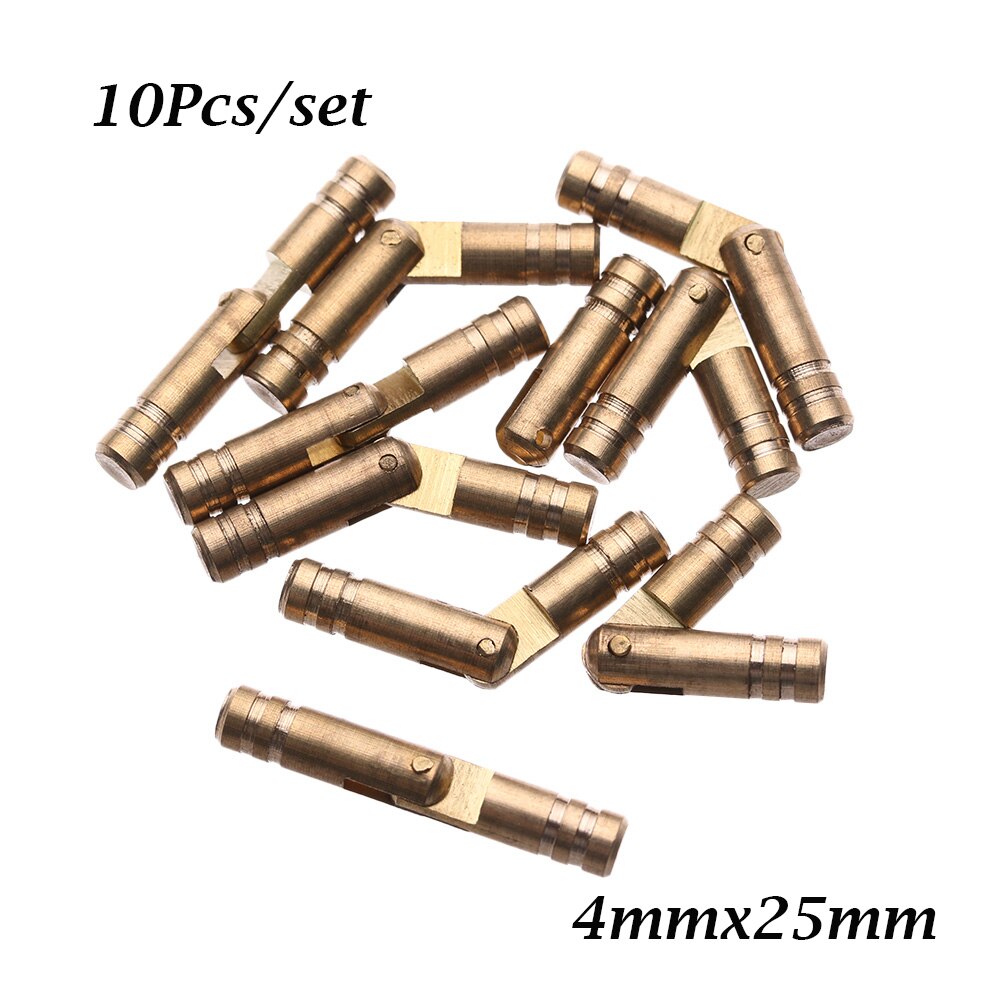 10PCS Pure Copper Hidden Invisible Concealed Barrel Hinge for Jewelry Box Wine Wooden Case Supplies Furniture Hardware