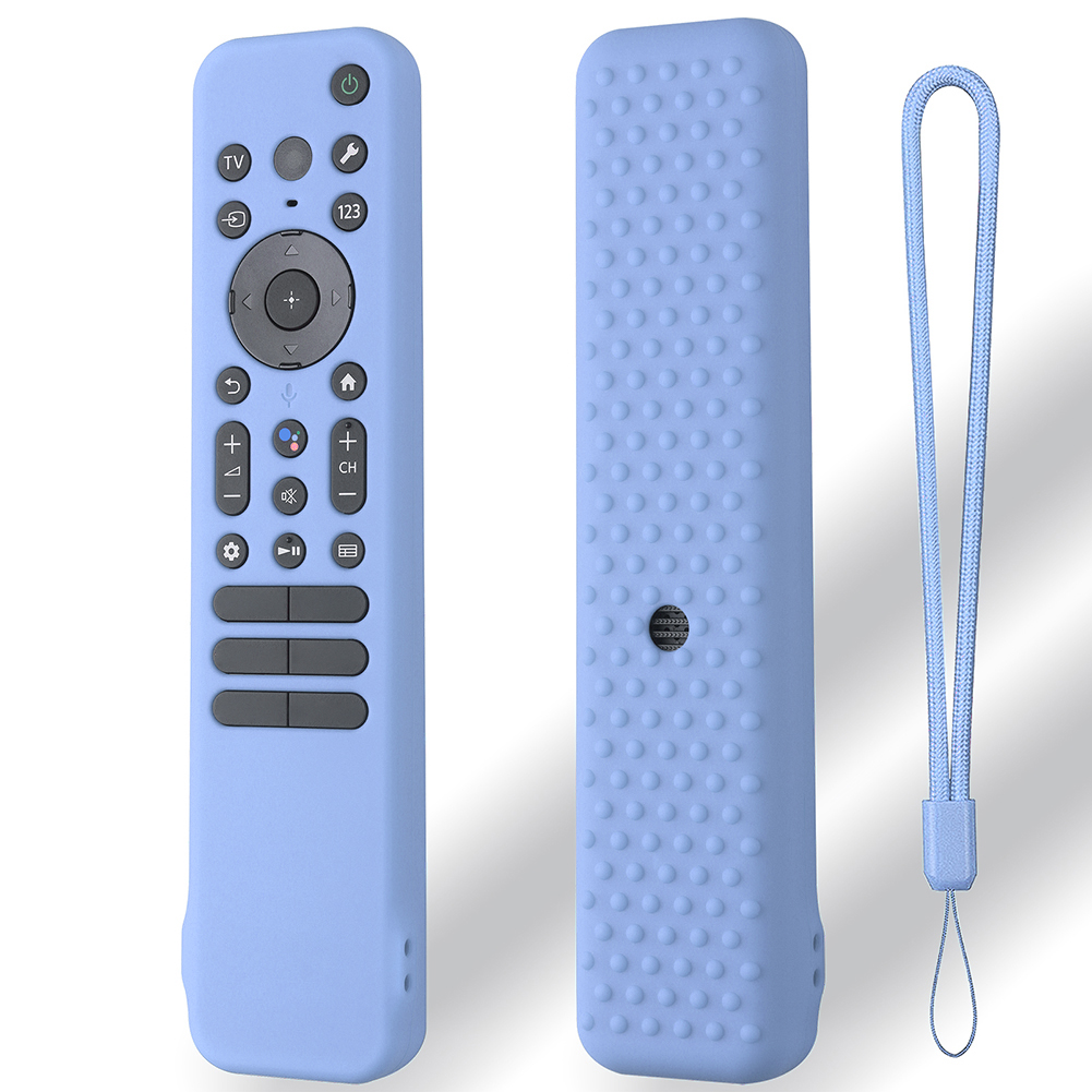Siliconen Afstandsbediening Voor Sony RMF-TX810U Tx811u Tx910u 2023 Smart Tv Afstandsbediening Stofdichte Hoes Met Lanyard: GRIJS