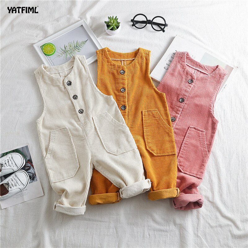 YATFIML Baby Jungen Kabel Hosen Mädchen Overall Kleinkind freundlicher betroffen Overall Baby-spielanzug Jungen Lätzchen Hosen Overall