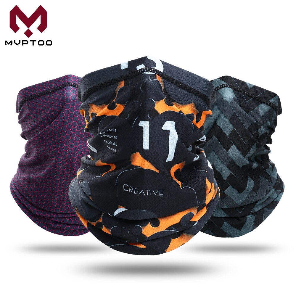 Pasamontañas de verano para motocicleta, máscara de cuello, polaina con patrón Digital, bufanda transpirable para Moto, Motocross, ciclismo, Bandana para hombre