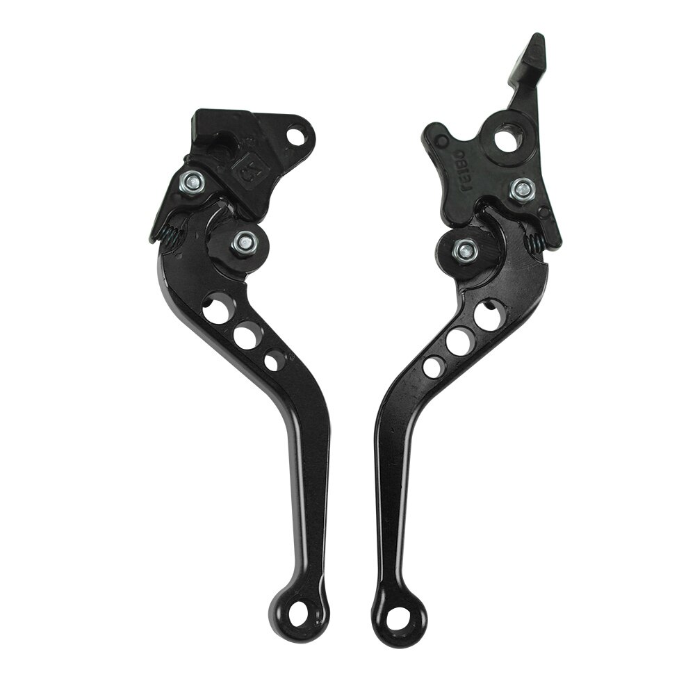 2 uds. De manija de freno de motocicleta, manija de palanca de freno de embrague de aleación CNC para motocicleta, ajuste de para modificación de motocicleta: Black