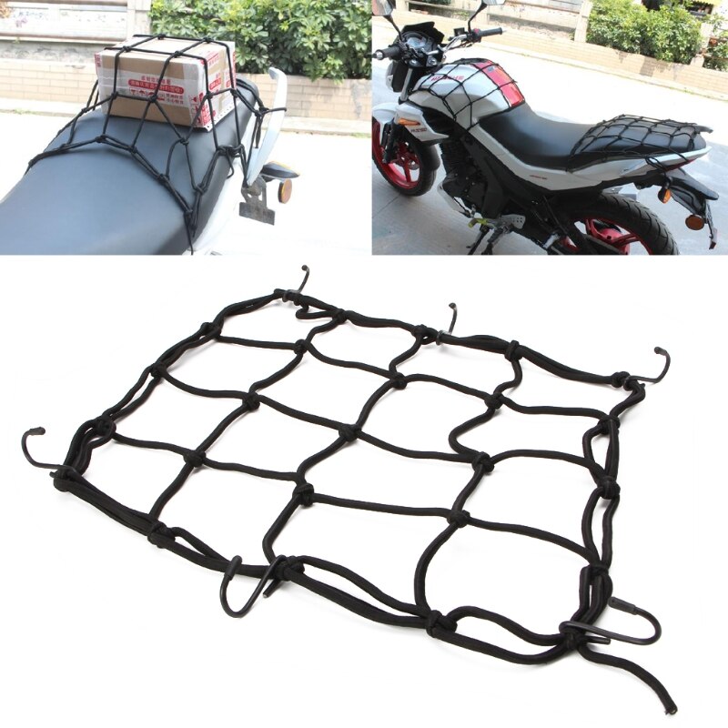1 Pc Motorrad Gepäck Netz Fahrrad 6 Haken Halten Unten Kraftstoff Panzer Gepäck Gittergewebe Netz Styling