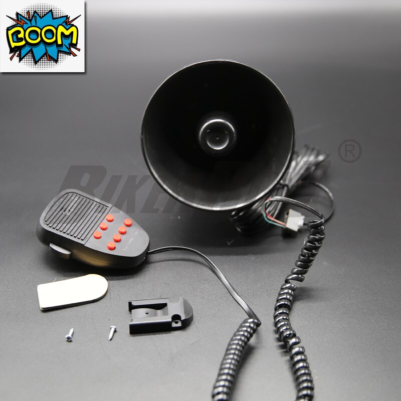 12V 100W 7 Sound Tones Loud Horn Car Truck Vehicle Speaker Warning Alarm Siren Horn Fire Loudspeaker