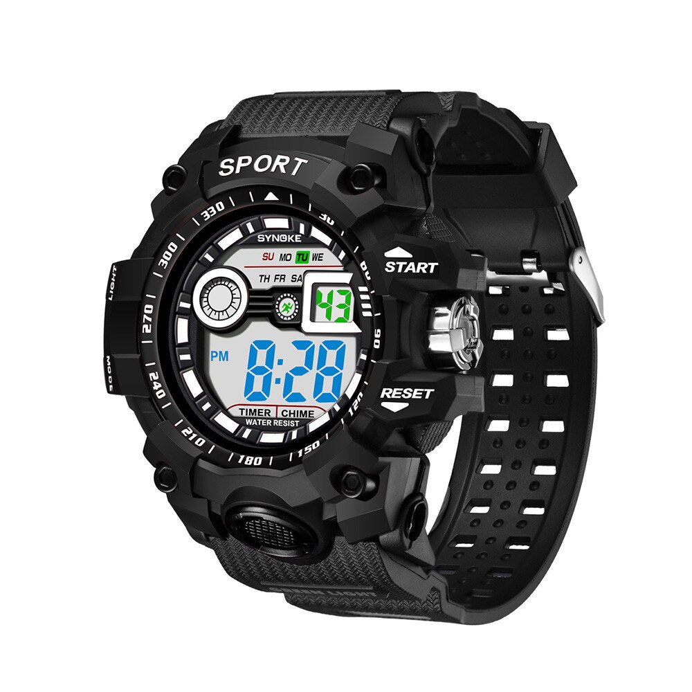 SYNOKE Multifunctionele Life Waterdicht Horloge LED Digitale Dubbele Actie Horloge vrouwen sport horloge siliconen elektronische horloge sport