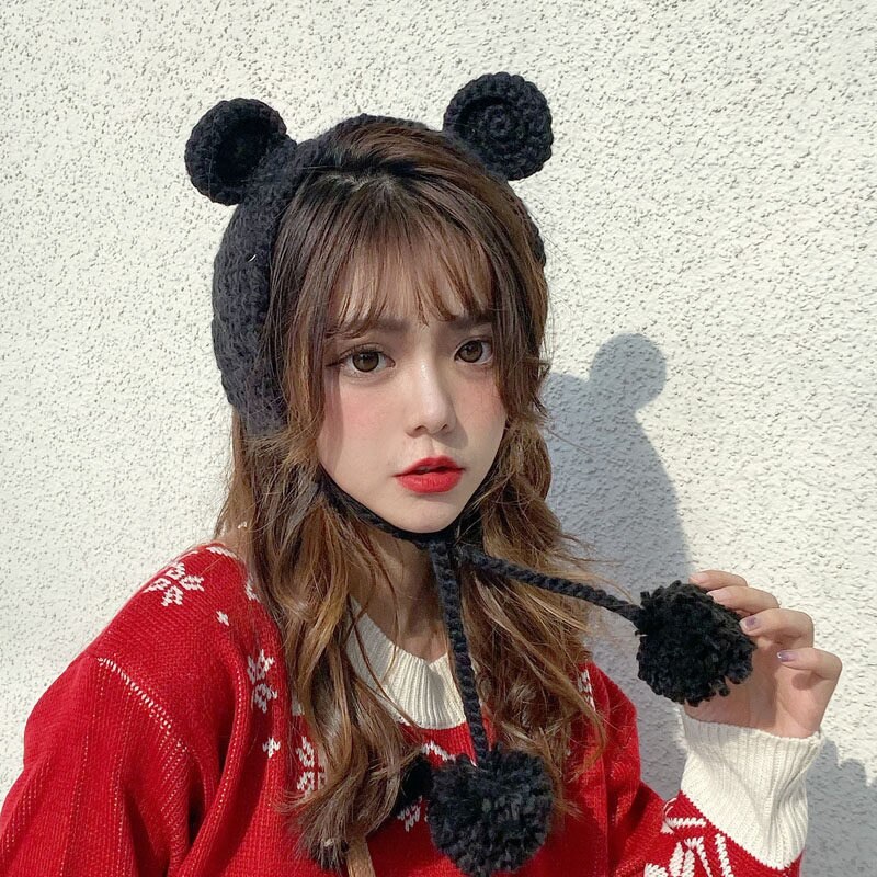 Mode Kikker Hoed Mutsen Gebreide Winter Hoed Effen Hip-Hop Skullies Gebreide Muts Cap Kostuum Accessoire Warm Winter motorkap: 14