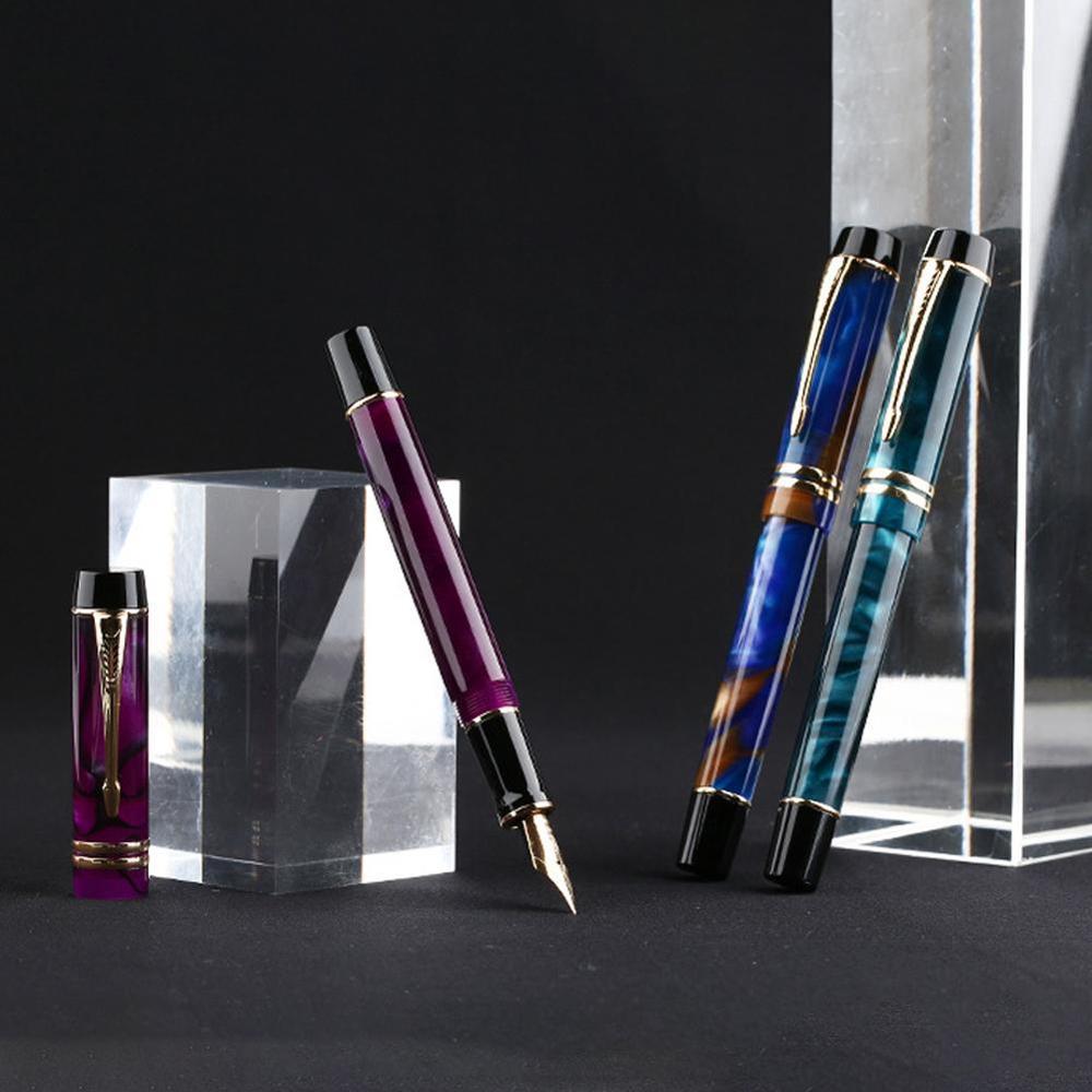Moonman  m600s checkerboard vulpen iridium fijne flexibele penpunt 0.5mm uitstekende kantoorpen