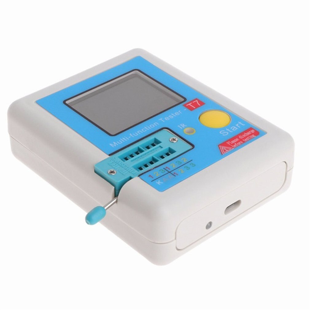LCR-T7 High-Speed Transistor Tester Full-Color Tft-scherm Grafische Display Micro Usb Opladen Transistor Tester