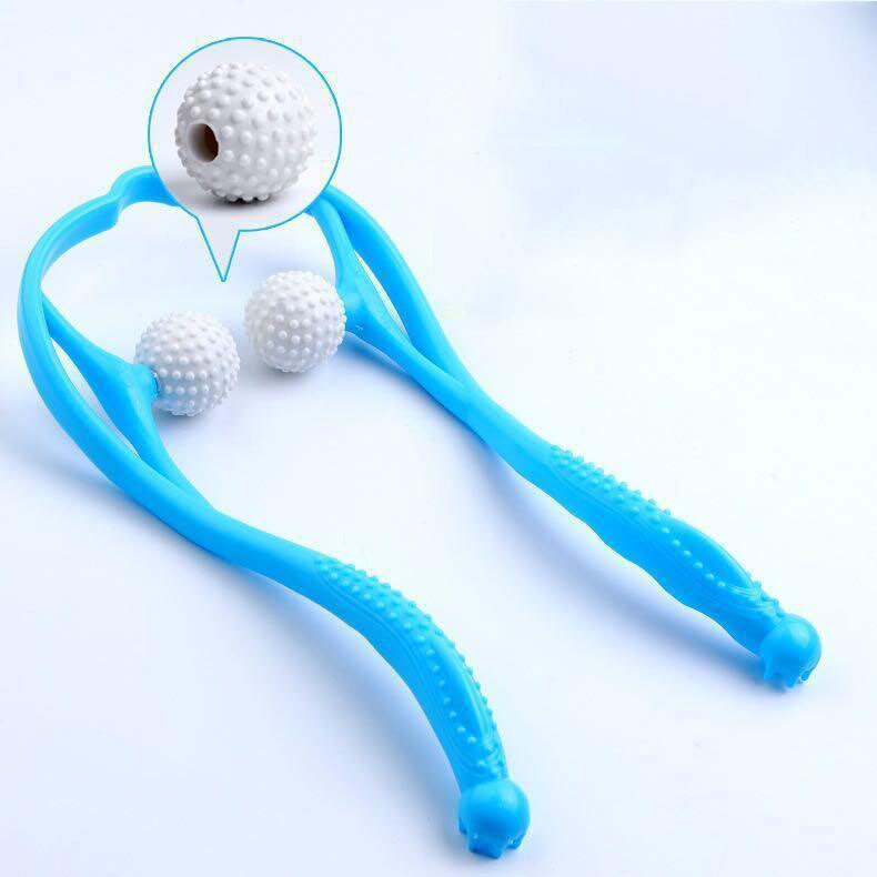 Druk Therapie Nek Massage Tool Druk Verlichten Hand Roller Massage Nek Schouder Dual Trigger Punt Zelf Massager