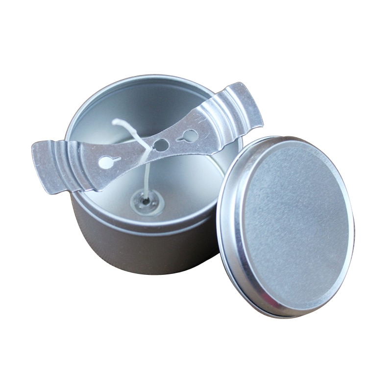 Metalen Kaars Jar Ronde Container Tin met Deksel Kaars Lont Centrering Apparaat DIY Kaars Maken Kit voor Party Gunsten Arts & ambachten